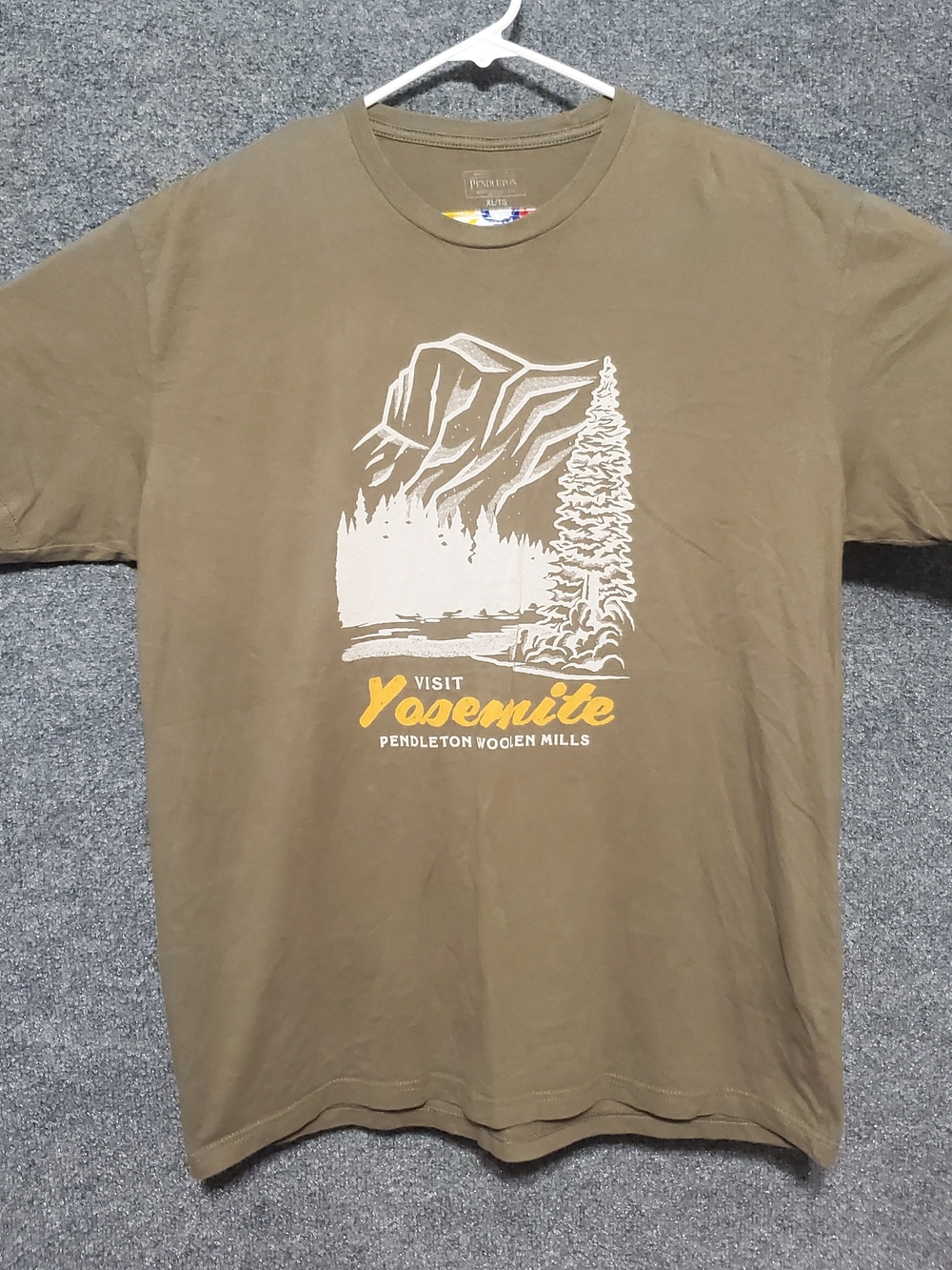 Pendleton Yosemite Shirt Mens XL Olive Green Forrest Camp Adventure River Hiking